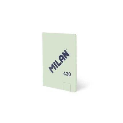 Milan 430 Taccuino rilegato in colla formato A6 fogli bianchi - 48 fogli da 95 g/m² - Microperforato - Copertina morbida - Colore verde