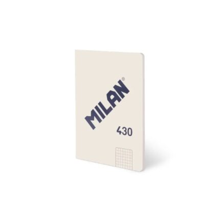 Milan 430 Taccuino rilegato Formato A5 Griglia 5x5 - 48 fogli da 95 g/m² - Microperforato - Copertina morbida - Colore Beige