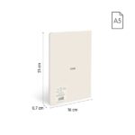 Milan 430 Taccuino rilegato Formato A5 Griglia 5x5 - 48 fogli da 95 g/m² - Microperforato - Copertina morbida - Colore Beige - immagine 5