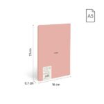Milan 430 Taccuino rilegato Formato A5 Griglia 5x5 - 48 fogli da 95 g/m² - Microperforato - Copertina morbida - Colore rosa - immagine 5