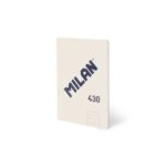 Milan 430 Taccuino rilegato in formato A5 a righe (1 riga ogni 7 mm) - 48 fogli da 95 g/m² - Microperforato - Copertina morbida - Colore beige