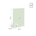Milan 430 Taccuino rilegato in formato A5 a righe 1 linea 7 mm - 48 fogli da 95 g/m² - Microperforato - Copertina morbida - Colore verde - immagine 4