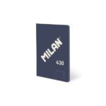Milan 430 Taccuino rilegato in formato A5 Fogli bianchi - 48 fogli da 95 g/m² - Microperforato - Copertina morbida - Colore blu