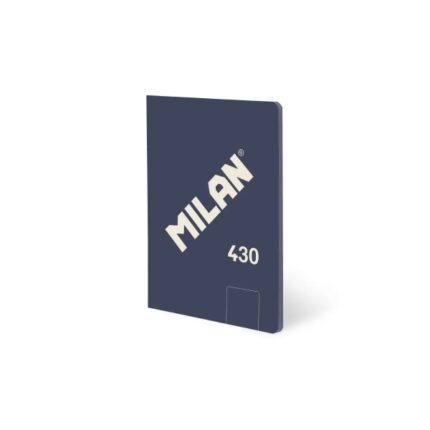 Milan 430 Taccuino rilegato in formato A5 Fogli bianchi - 48 fogli da 95 g/m² - Microperforato - Copertina morbida - Colore blu