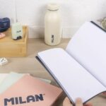 Milan 430 Taccuino rilegato in formato A5 Fogli bianchi - 48 fogli da 95 g/m² - Microperforato - Copertina morbida - Colore blu - immagine 2