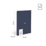 Milan 430 Taccuino rilegato in formato A5 Fogli bianchi - 48 fogli da 95 g/m² - Microperforato - Copertina morbida - Colore blu - immagine 4