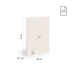 Milan 430 Taccuino rilegato in colla formato A5 fogli bianchi - 48 fogli da 95 g/m² - Microperforato - Copertina morbida - Colore beige - immagine 4