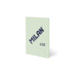 Milan 430 Taccuino rilegato in colla formato A5 fogli bianchi - 48 fogli da 95 g/m² - Microperforato - Copertina morbida - Colore verde