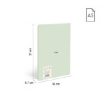 Milan 430 Taccuino rilegato in colla formato A5 fogli bianchi - 48 fogli da 95 g/m² - Microperforato - Copertina morbida - Colore verde - immagine 4