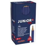 Alpino Junior Tri Pack con 144 matite di grafite HB triangolari - Spazio per il nome