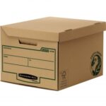 Fellowes Bankers Box Earth Series Maxi Contenitore per archiviazione autoassemblabile - Coperchio fisso - Adatto a un massimo di 6 scatole per archiviazione definitiva da 80 mm - Cartone riciclato Certificazione FSC