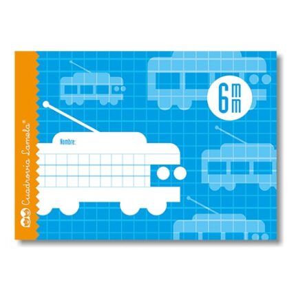 Taccuino rilegato con 16 fogli da 70 g/m² con margine - Formato quarto - Righe a 6 mm - Copertina in cartoncino plastificato - Carta offset bianca extra - Colore blu