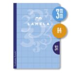 Lamela Confezione da 10 quaderni pinzati con 50 fogli da 90 g/m² con margine - Formato A4 - Righe a quadratini da 3 mm - Copertina in cartoncino plastificato - Carta offset bianca extra - Colori assortiti - immagine 5