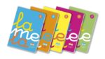 Lamela Confezione da 5 quaderni pinzati con 50 fogli da 90 g/m² con margine - Formato A4 - Righe a 2
