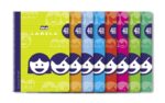 Lamela Confezione da 10 quaderni a spirale con 80 fogli da 70 g/m² con margine - Formato Folio - Righe da 4 mm - Copertina in cartoncino plastificato - Carta offset bianca extra - Colori assortiti