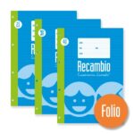 Ricarica per anelli con 100 fogli da 70 g/m² con margine - Formato Folio - Righe da 2,5 mm - Carta offset bianca extra - Colore blu - immagine 3