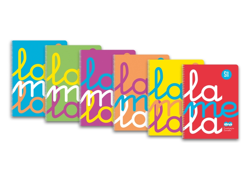 Lamela Confezione da 6 quaderni a spirale con 80 fogli da 90 g/m² con margine - Formato quarto - Righe a quadratini da 5 mm - Copertina extra rigida - Carta offset bianca extra - Colori assortiti Lamela Confezione da 6 quaderni a spirale con 80 fogli da 90 g/m² con margine - Formato quarto - Righe a quadratini da 5 mm - Copertina extra rigida - Carta offset bianca extra - Colori assortiti