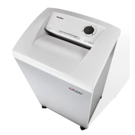Dahle 414 Distruggidocumenti manuale a taglio a particelle P-4 - Distrugge fino a 26 fogli - Capacità del cestino 140 L - Ruote girevoli - Colore grigio