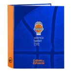 Safta Valencia Basket Raccoglitore a 4 anelli 40 mm - Copertina rigida rivestita - Formato folio - 270x60x330 mm - Colore blu scuro