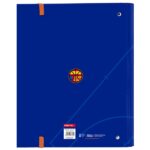 Safta Valencia Basket Raccoglitore a 4 anelli da 30 mm - Copertina rigida rivestita - Ricarica da 100 fogli - Griglia 5x5 mm - Chiusura elastica - Separatori inclusi - 270x35x320 mm - Colore blu scuro - immagine 2