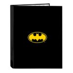 Safta Batman Game Over Cartella con 4 anelli da 25 mm - Copertina rigida foderata - Formato Folio - 265 x 40 x 330 mm - Colore nero