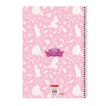 Safta Disney Princess Magical Quaderno a spirale - 80 fogli a quadretti 4x4 mm - Copertina rigida laminata - 80 g/m² - Spirale metallica - Formato A4 - Margine laterale - 215x10x310 mm - Colore rosa - immagine 2