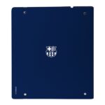 Safta F.C.Barcelona Raccoglitore a 4 anelli da 35 mm - Copertine in schiuma di PP - Chiusura elastica - Ricarica da 100 fogli - Fessura per penna - Aletta interna - 270x40x320 mm - Colore blu navy - immagine 2