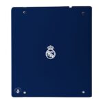 Safta Real Madrid 1ª Equip. 24/25 Raccoglitore con 4 anelli da 35 mm - Copertine in PP Foam - Ricarica da 100 fogli - Chiusura elastica - Divisori - Fessura per penna - 270x40x320 mm - Colore blu navy - immagine 2