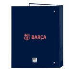 Safta F.C.Barcelona 2ª Equipacion Cartella con 4 anelli da 25 mm - Copertine rigide rivestite - Formato Folio - Resistente - 265x40x330 mm - Colore blu navy - immagine 2
