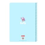 Safta Furby Quaderno a spirale - Formato Folio - 80 fogli a quadretti da 80 g/m² - Copertina rigida laminata - Spirale a 62 fori - 215x10x310 mm - Colore azzurro - immagine 2