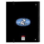 Safta el Niño Roller Raccoglitore a 4 anelli da 35 mm - Copertine rigide rivestite - Ricarica 100 fogli - Quadretti 5x5 mm - Grammatura 80 g/m² - Divisori - 270x35x320 mm - Colore nero - immagine 2