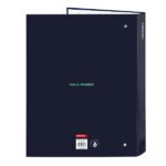 Safta Real Madrid 2ª Equipacion 25/26 Raccoglitore con 4 anelli da 25 mm - Copertina rigida rivestita - Formato Folio - Elegante - Resistente e durevole - 265x40x330 mm - Colore blu navy - immagine 2