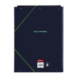Safta Real Madrid 2ª Divisa 25/26 Cartella con 3 alette - Copertina rigida rivestita - Chiusura con elastici - Stile sportivo - 260x335 mm - Colore blu navy - immagine 2