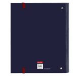Safta el Pulpo Raccoglitore a 4 anelli 35 mm - Copertina rigida rivestita - Ricarica 100 fogli - Griglia 5x5 mm - Chiusura elastica - Include divisori - 270x35x320 mm - Colore blu navy - immagine 2