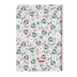 Safta Minnie Mouse Minty Taccuino con spirale - Formato Folio - 80 fogli di carta 80 g/m² - Quadretti 4x4 mm - Copertina rigida laminata - Margine laterale - 215x10x310 mm - Colore rosa pastello - immagine 2