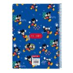 Safta Mickey Mouse Today Taccuino a spirale - Formato quarto - 80 fogli di carta 80 g/m² - Quadretti 4x4 mm - Copertina rigida laminata - Margine laterale - 155x10x220 mm - Colore blu - immagine 2