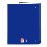 Safta Real Madrid Raccoglitore con 4 anelli da 25 mm - Copertina rigida rivestita - Formato Folio - 265x40x330 mm - Colore blu - immagine 2