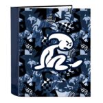 Safta el Niño Navy Raccoglitore a 4 anelli da 40 mm - Copertina rigida rivestita - Resistente - 270x60x330 mm - Colore blu navy