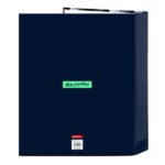 Safta el Niño Navy Raccoglitore a 4 anelli da 40 mm - Copertina rigida rivestita - Resistente - 270x60x330 mm - Colore blu navy - immagine 2