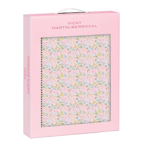 Safta VMB Set di taccuino A4 e sacchetto regalo - Presentato con finestra trasparente - Manico in PVC - 280x60x350 mm - Colore rosa