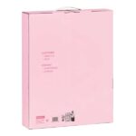 Safta VMB Set di taccuino A4 e sacchetto regalo - Presentato con finestra trasparente - Manico in PVC - 280x60x350 mm - Colore rosa - immagine 2