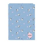 Safta Snoopy Cartella con 3 alette - Copertina rigida rivestita - Formato A4 - Chiusura con elastici - 260x25x335 mm - Colore blu