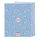 Safta Snoopy Cartella a 4 anelli 40 mm - Copertina rigida rivestita - Formato folio - 270x60x330 mm - Colore blu - immagine 2
