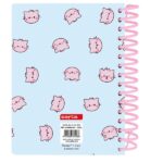 Safta Pembe The Pink Cat Blocco note con anelli - Copertina antistress - 135x19x179 mm - Colore menta - immagine 2