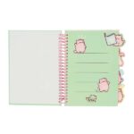 Safta Pembe The Pink Cat Blocco note A5 - Copertina rigida - 80 fogli - Grammatura 80 g/m² - Include 4 divisori - 148x210 mm - Colore menta - immagine 3