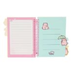 Safta Pembe The Pink Cat Blocco note A5 - Copertina rigida - 80 fogli - Grammatura 80 g/m² - Include 4 divisori - 148x210 mm - Colore menta - immagine 4