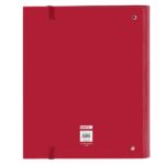Safta Raccoglitore a 4 anelli 35 mm - Copertine rigide rivestite - Ricarica 100 fogli 80 g/m² - Chiusura elastica - Include divisori - 270x35x320 mm - Colore rosso - immagine 2