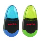 Safta Espositore con 36 temperamatite e gomma - Doppia funzione - Contenitore per trucioli - Coperchio protettivo in plastica - Colori assortiti - immagine 2