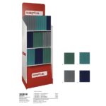 Safta Espositore con 36 raccoglitori a 4 anelli da 35 mm - Ricarica da 100 fogli - Espositore a 3 ripiani - Materiale PP Foam - 400x380x1900 mm - Colori assortiti - immagine 2