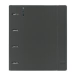 Safta Urban Style Raccoglitore a 4 anelli da 35 mm - Copertina in plastica - Ricarica da 100 fogli - Quadretti da 5x5 mm - Chiusura elastica - Include divisori interni - 270x40x320 mm - Colore grigio